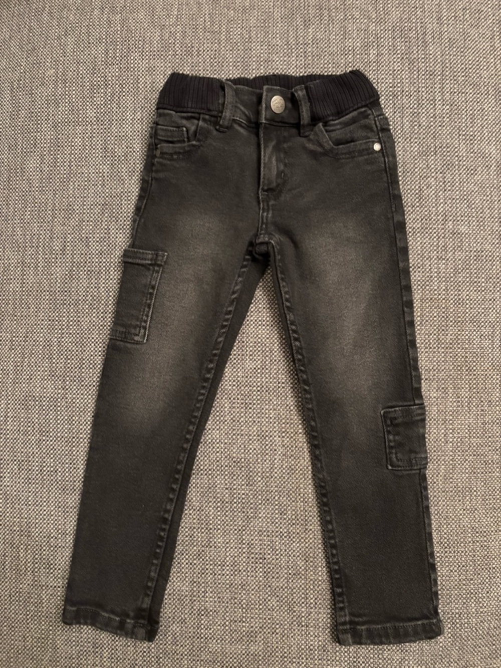 Sergent Major Boys Black Cargo Jeans “Jurassic Period” Size 3 / 98cm